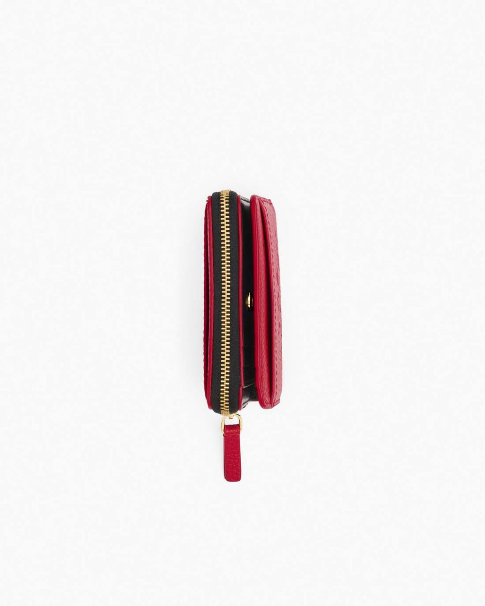 The Leather Mini Compact Wallet True Red - Marc Jacobs