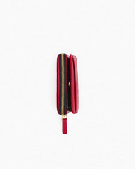 The Leather Mini Compact Wallet True Red - Marc Jacobs