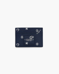 The Bandana Card Case Navy Multi - Marc Jacobs