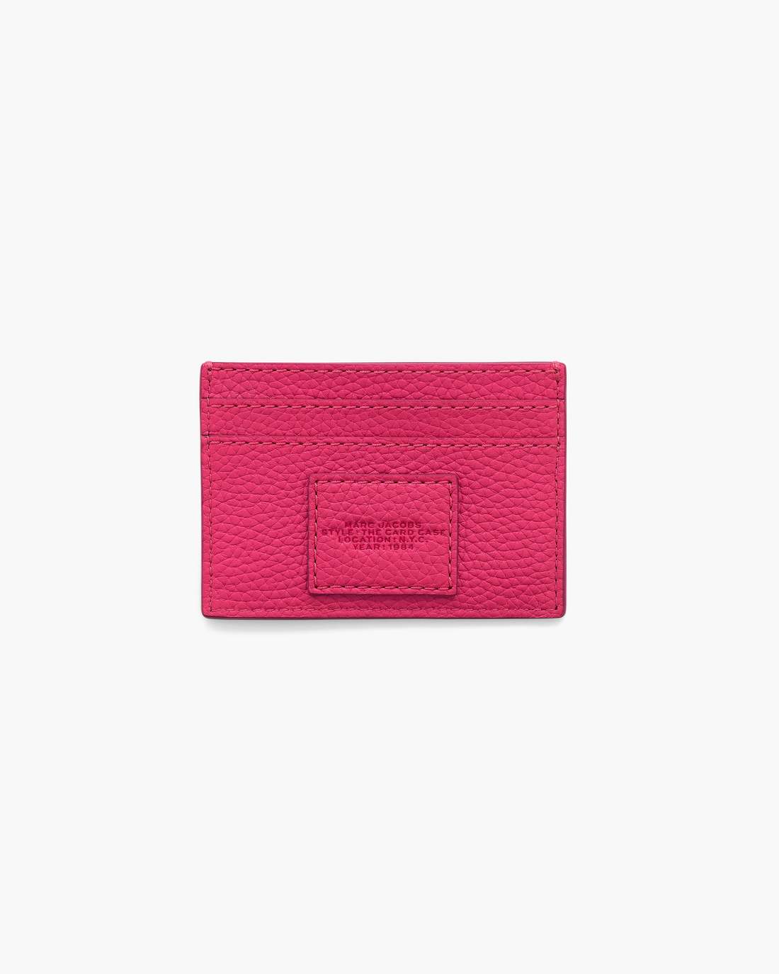 The Leather Card Case Raspberry Pink - Marc Jacobs