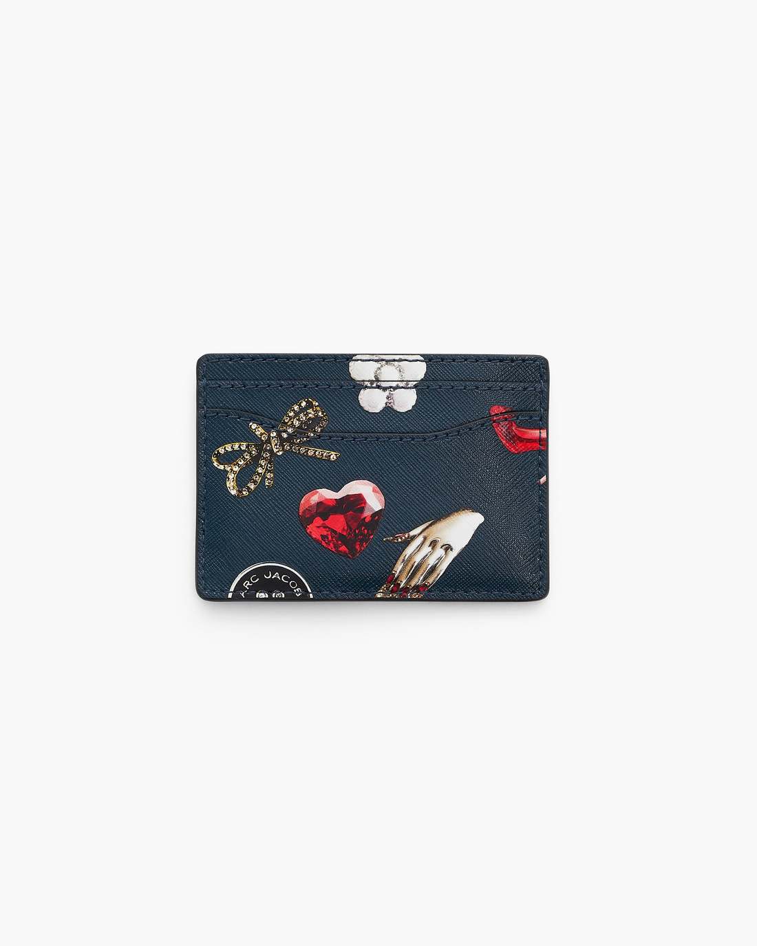 The Trinket Utility Snapshot Card Case Navy Multi - Marc Jacobs