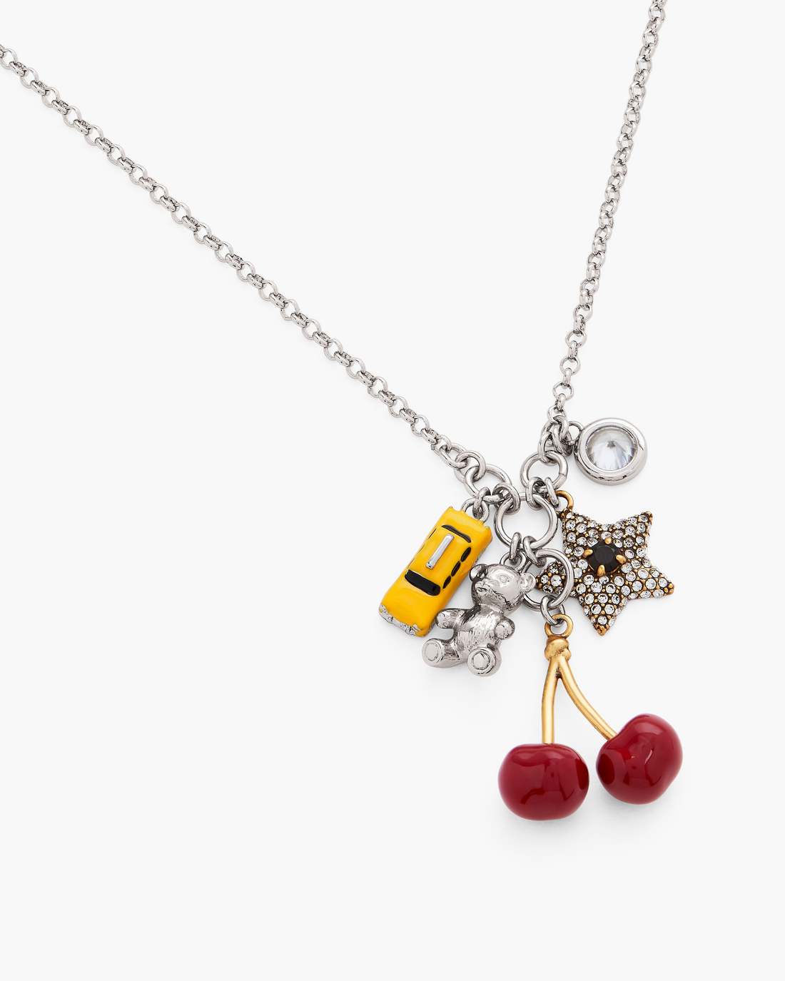 The Trinket Cluster Necklace Silver/Multi - Marc Jacobs