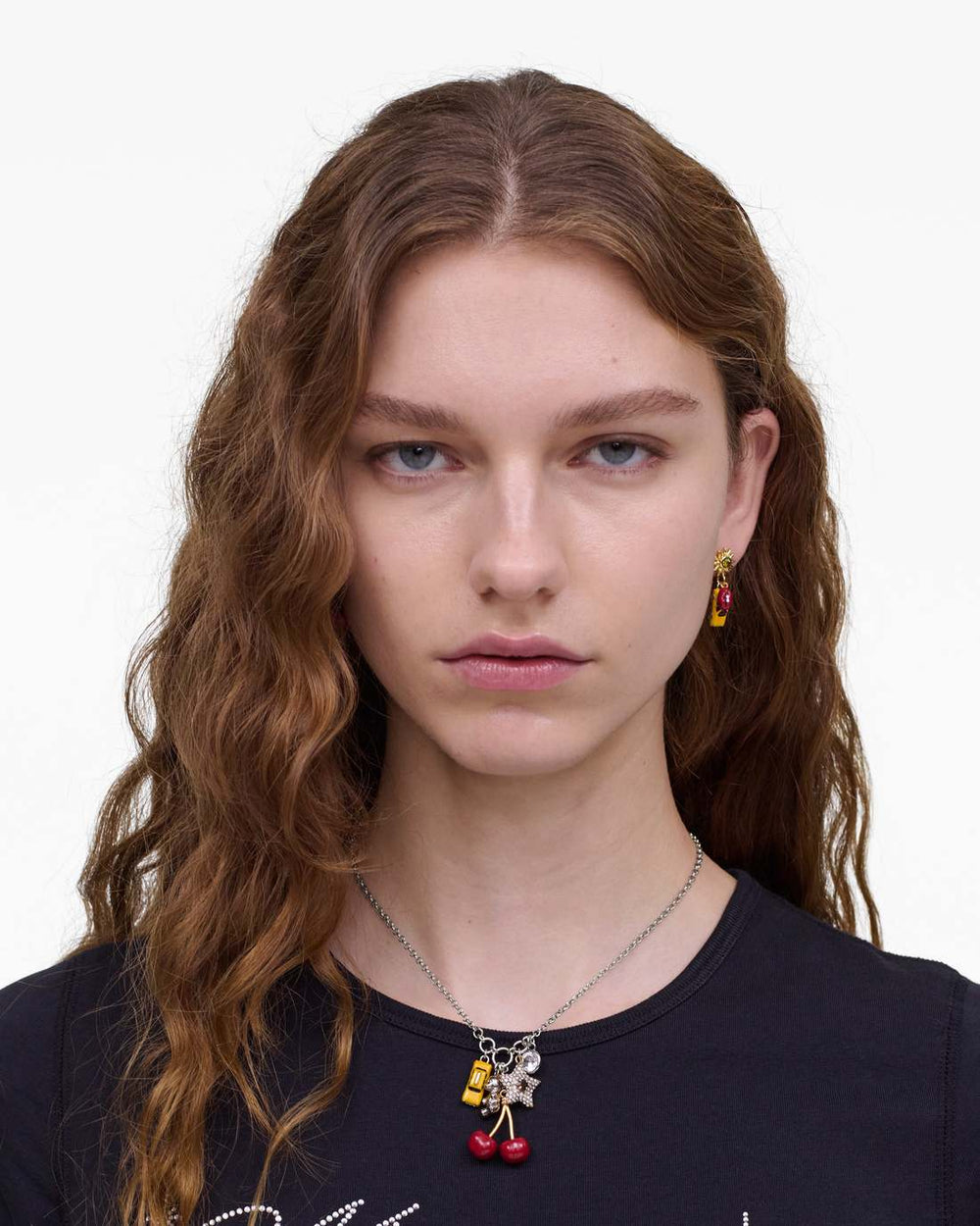 The Trinket Cluster Necklace Silver/Multi - Marc Jacobs