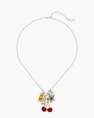The Trinket Cluster Necklace Silver/Multi - Marc Jacobs