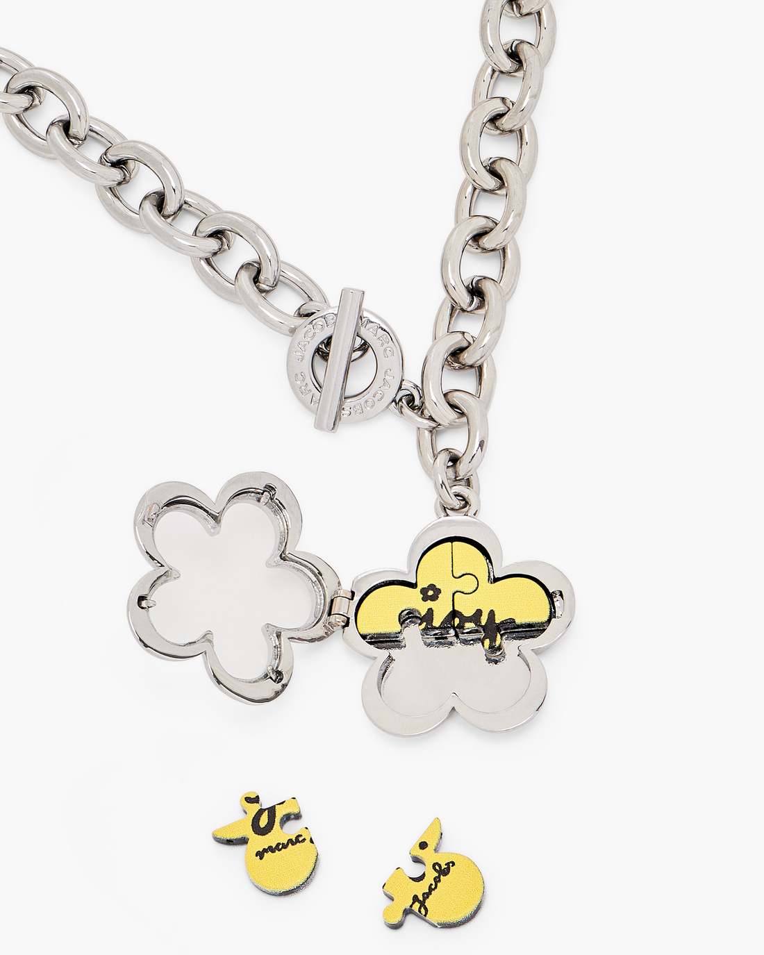 The Daisy Puzzle Necklace Silver/Multi - Marc Jacobs