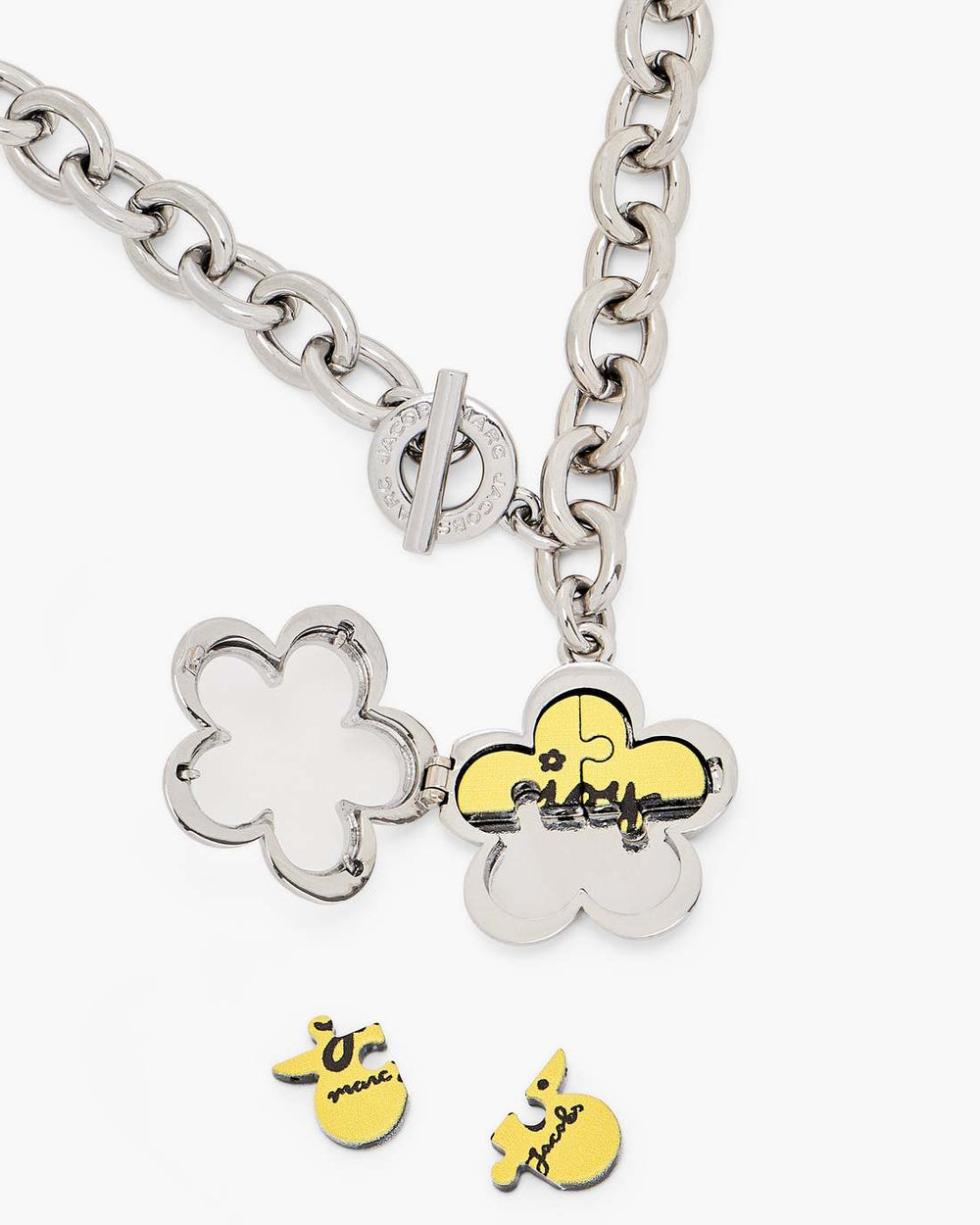 The Daisy Puzzle Necklace Silver/Multi - Marc Jacobs