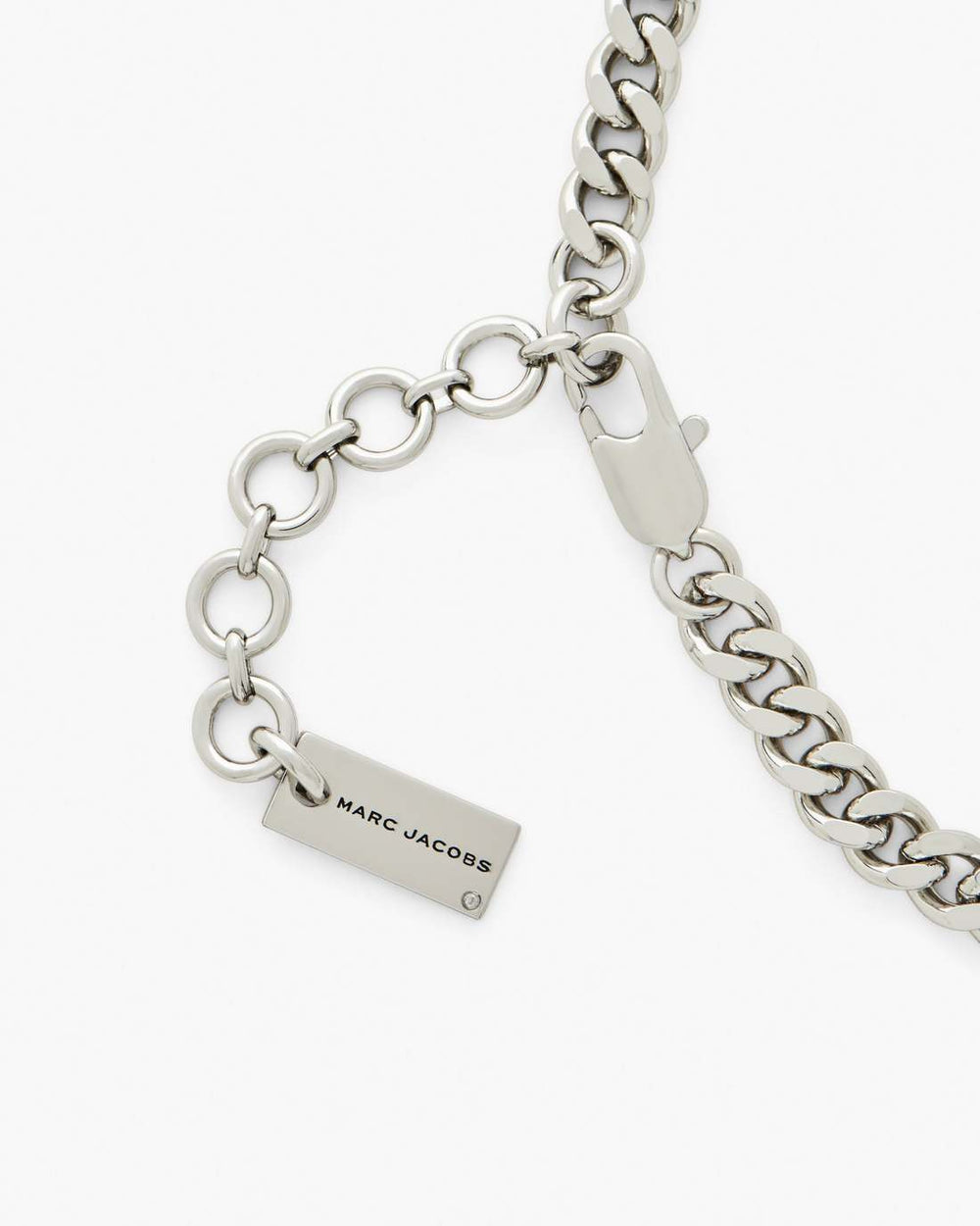 The Mini Icon Charm Necklace Light Antique Silver - Marc Jacobs