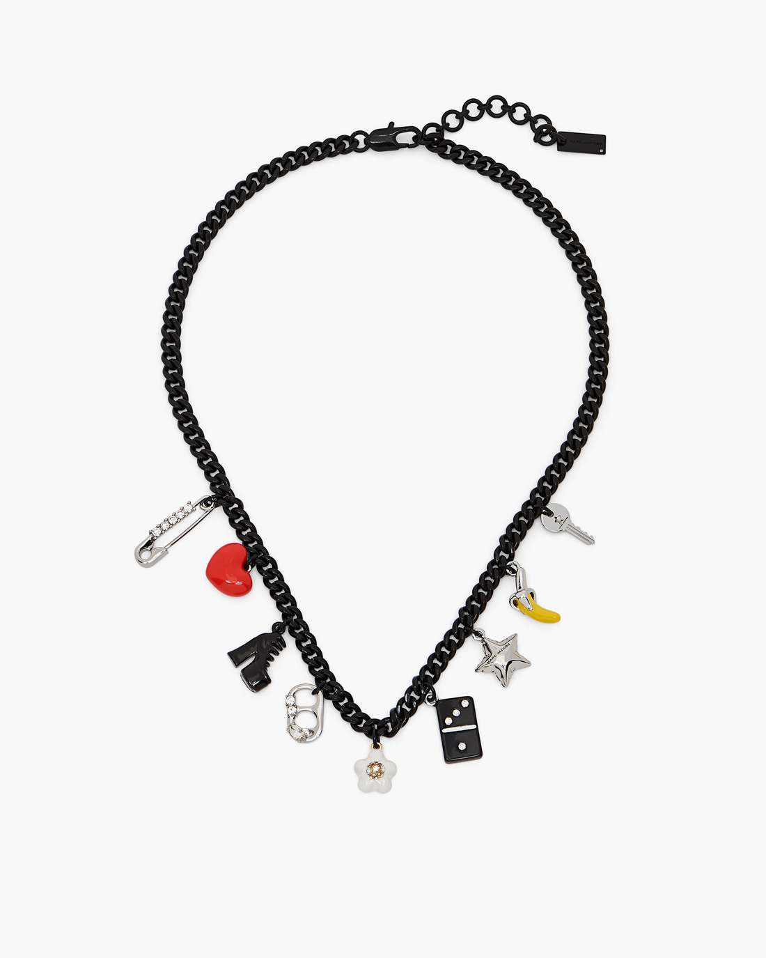 The Collector Charm Necklace Black Multi - Marc Jacobs
