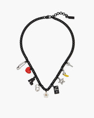 The Collector Charm Necklace Black Multi - Marc Jacobs