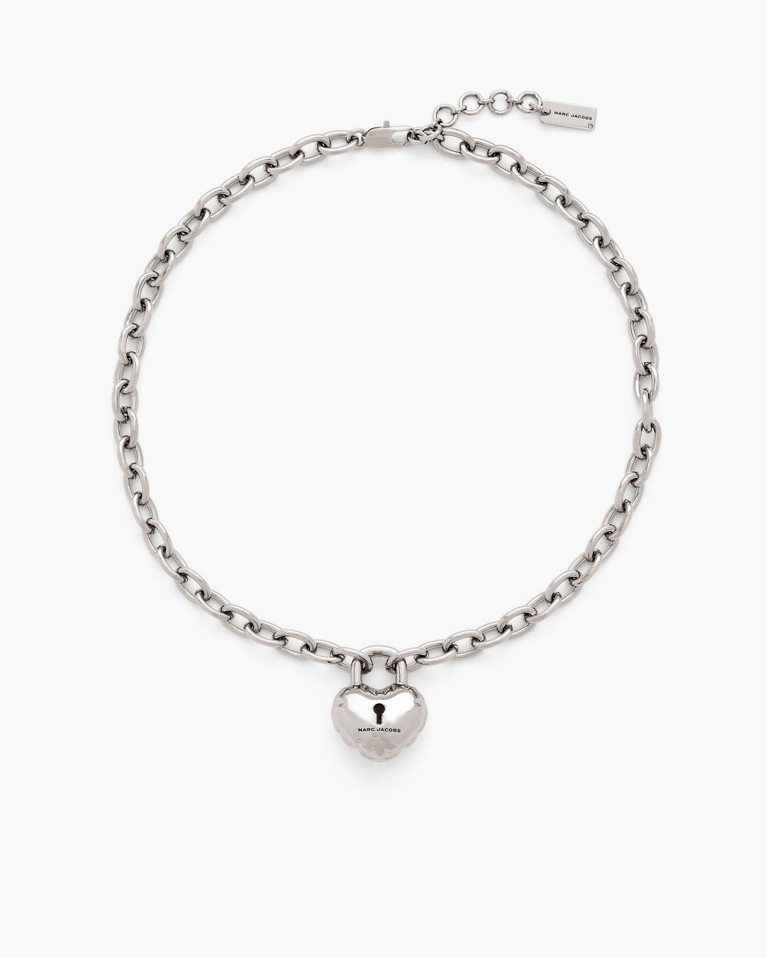 The Heart Balloon Necklace Light Antique Silver - Marc Jacobs