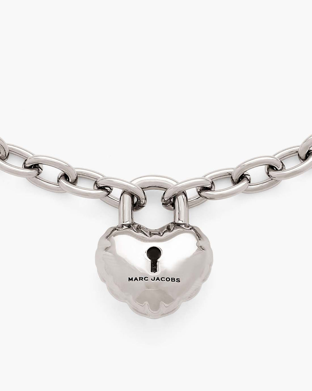 The Heart Balloon Necklace Light Antique Silver - Marc Jacobs