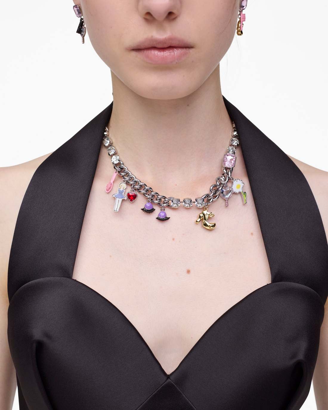 The Dollhouse Charm Necklace Silver/Multi - Marc Jacobs