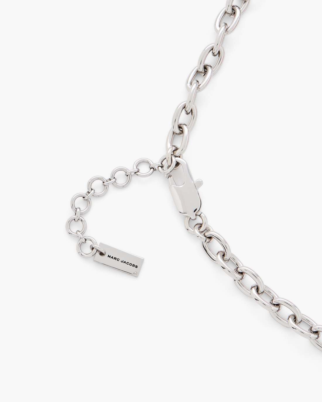 The Sticker Charm Statement Necklace Silver Multi - Marc Jacobs