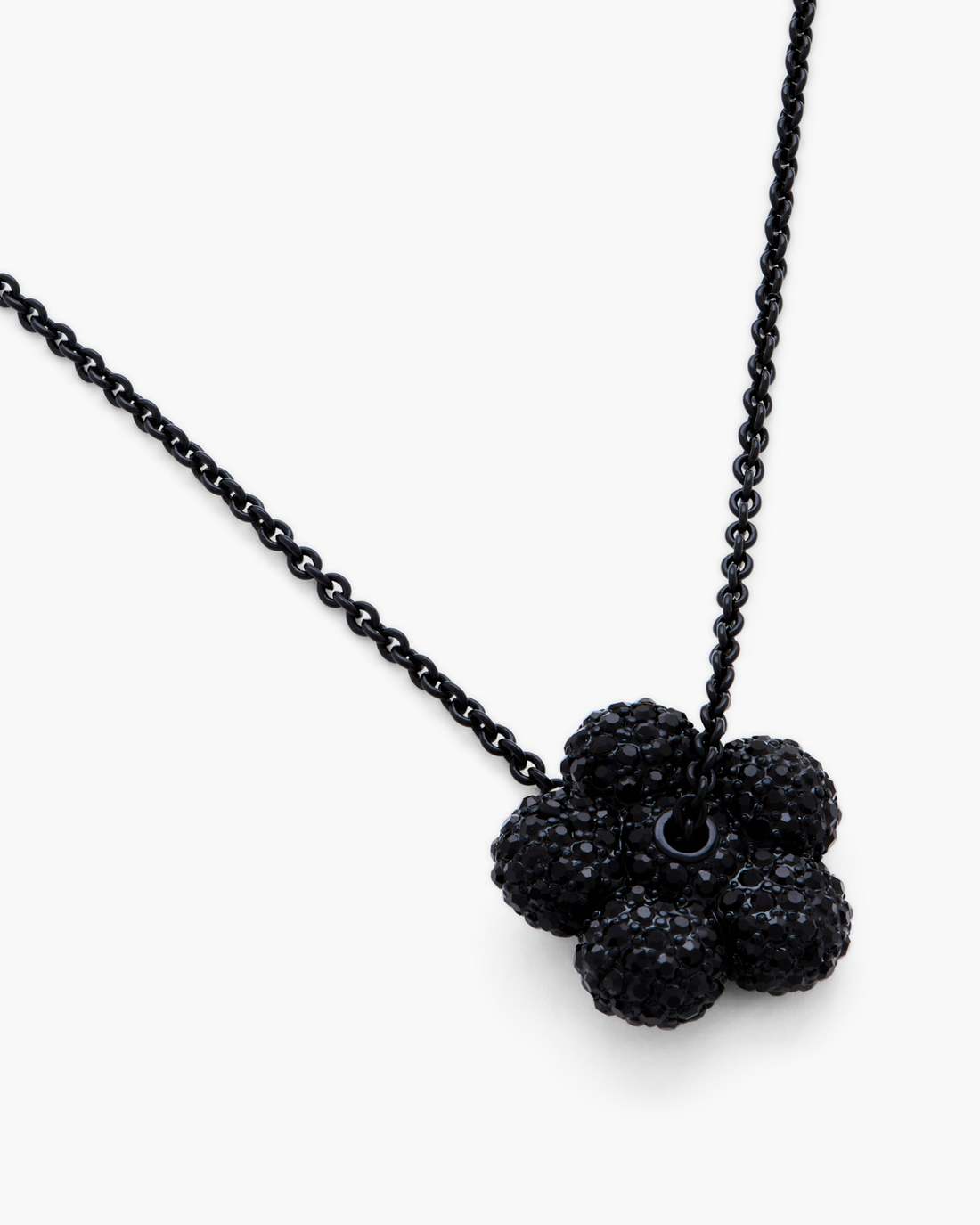 The Daisy Pave Necklace Black/Black Crystal - Marc Jacobs