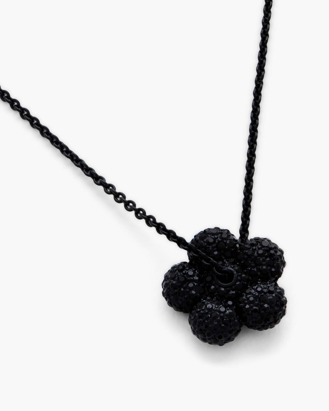 The Daisy Pave Necklace Black/Black Crystal - Marc Jacobs
