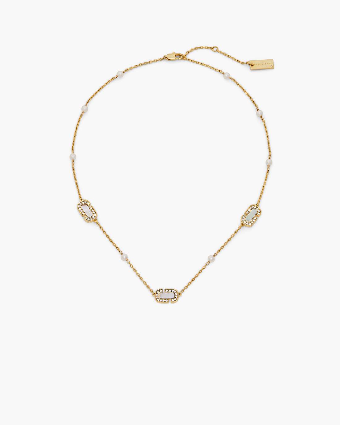 The J Marc Luxe Station Necklace Gold/Crystal - Marc Jacobs