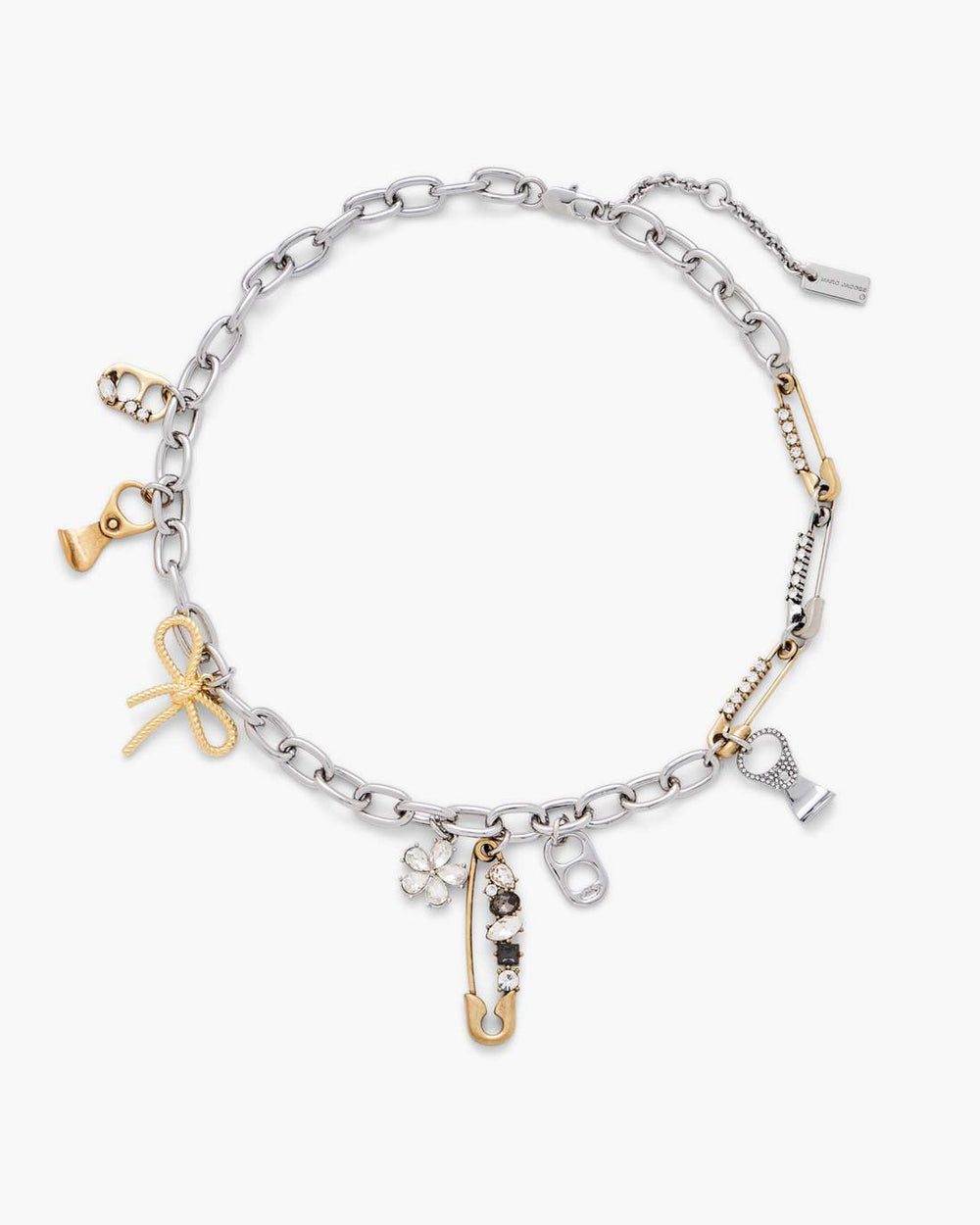 The Grunge Glam Charm Necklace Gold/Silver - Marc Jacobs
