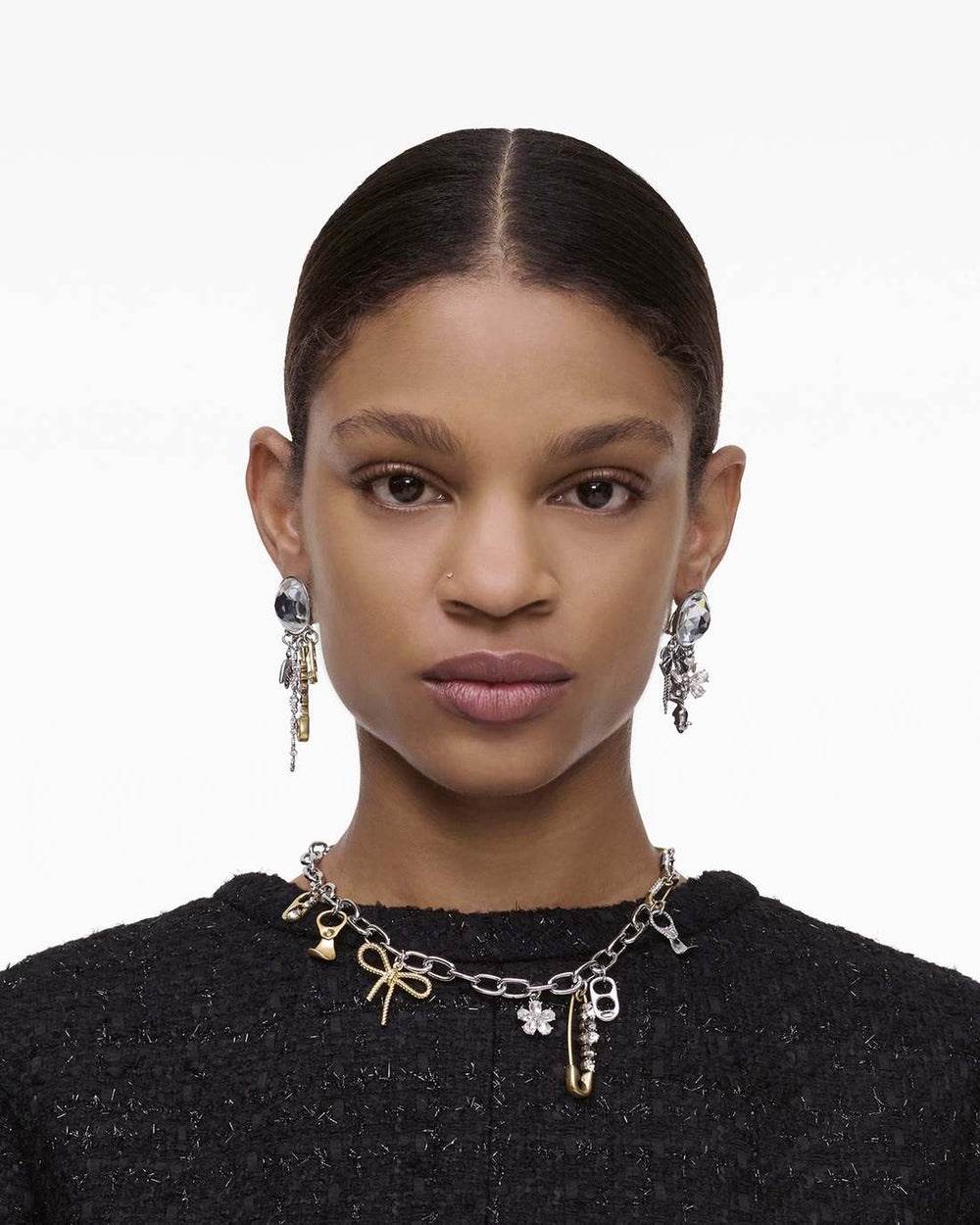 The Grunge Glam Charm Necklace Gold/Silver - Marc Jacobs