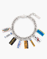 The Cities License Plate Charm Bracelet Silver/Multi - Marc Jacobs