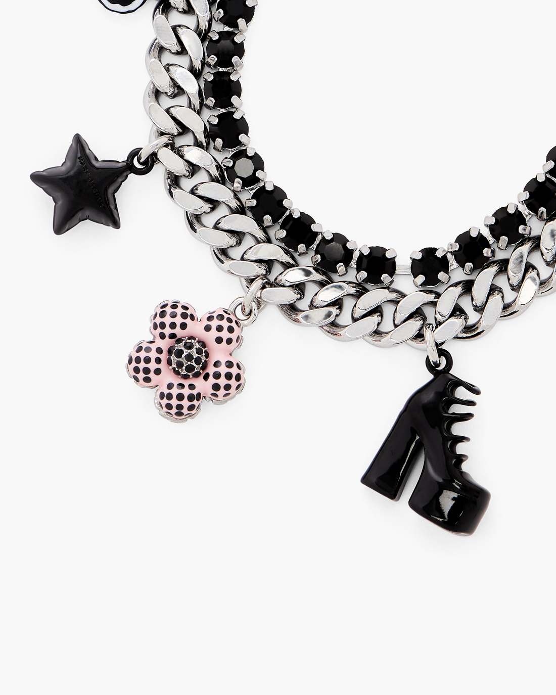 The Mini Icon Dot Charm Bracelet Silver/Multi - Marc Jacobs