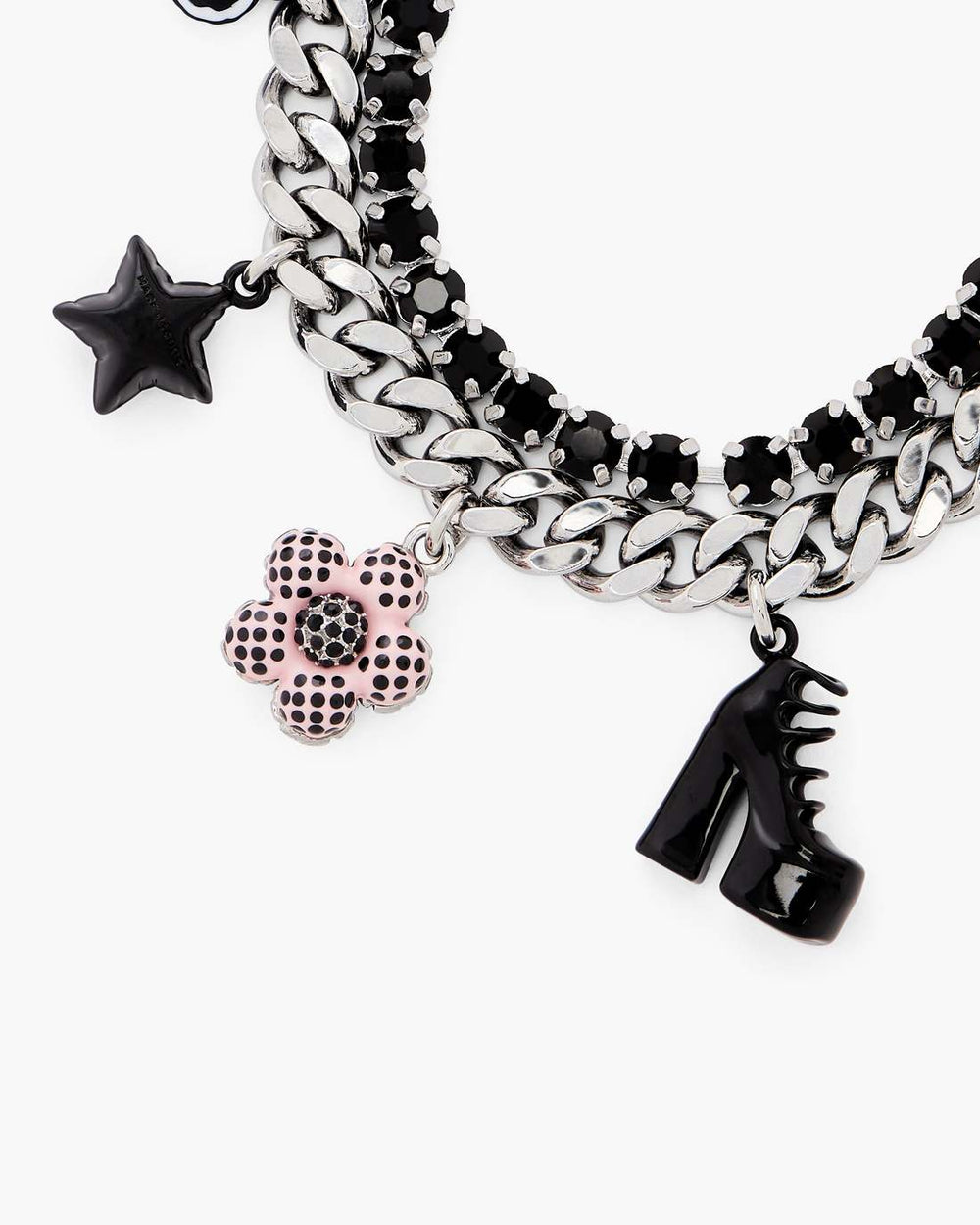 The Mini Icon Dot Charm Bracelet Silver/Multi - Marc Jacobs