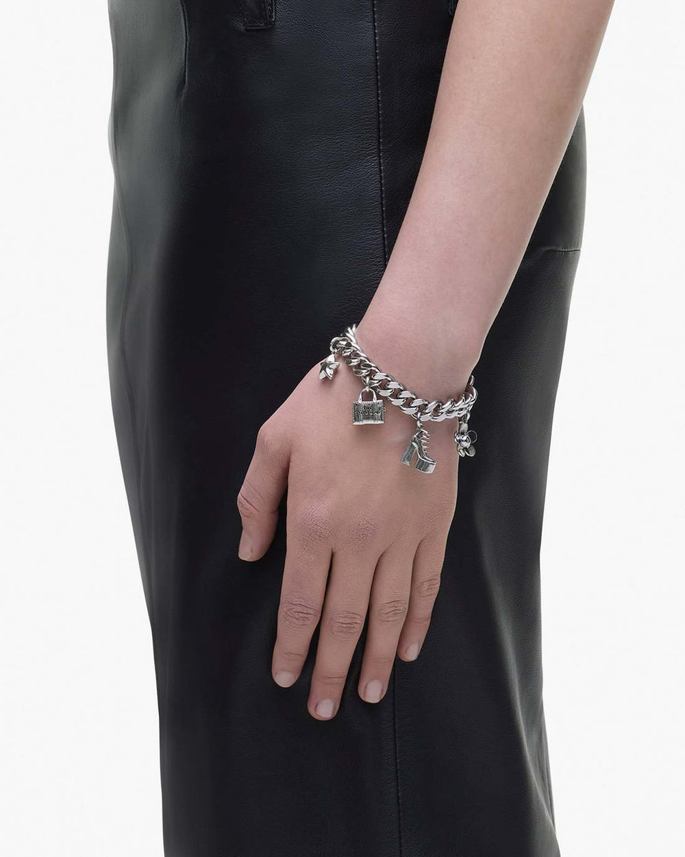 The Mini Icon Charm Bracelet Light Antique Silver - Marc Jacobs