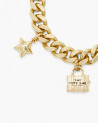 The Mini Icon Charm Bracelet Light Antique Gold - Marc Jacobs