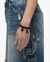 The Pave Mini Icon Charm Bracelet Black/Black Crystal - Marc Jacobs