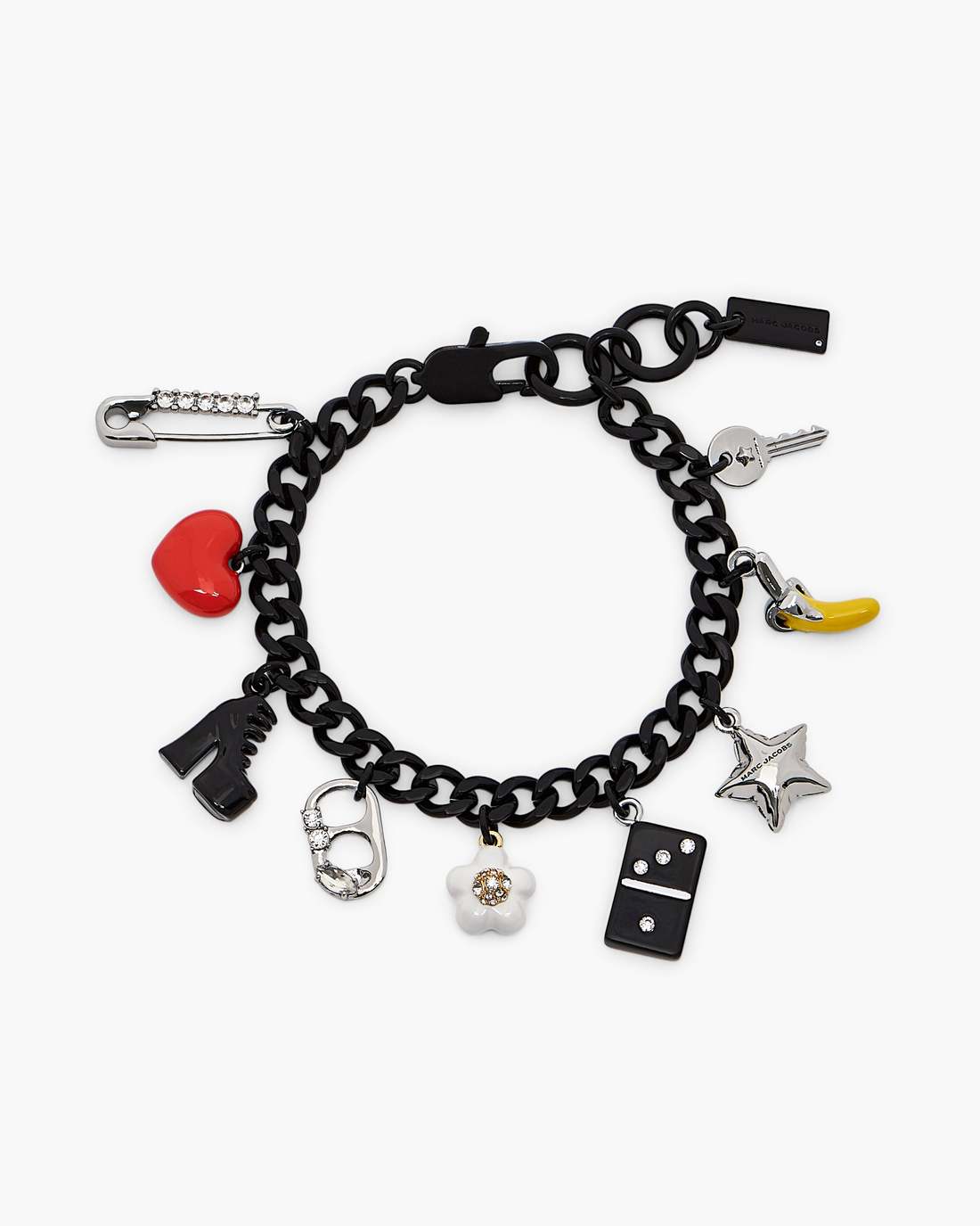 The Collector Charm Bracelet Black Multi - Marc Jacobs