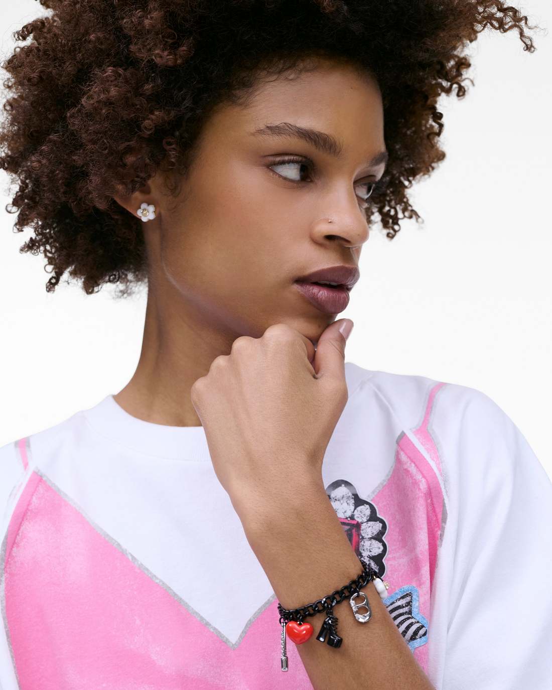 The Collector Charm Bracelet Black Multi - Marc Jacobs