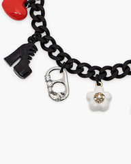The Collector Charm Bracelet Black Multi - Marc Jacobs