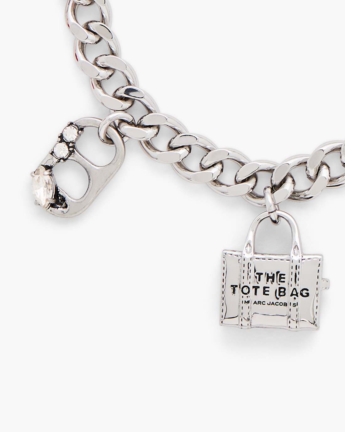 The Sticker Charm Bracelet Silver Multi - Marc Jacobs