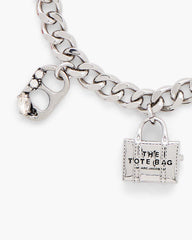 The Sticker Charm Bracelet Silver Multi - Marc Jacobs