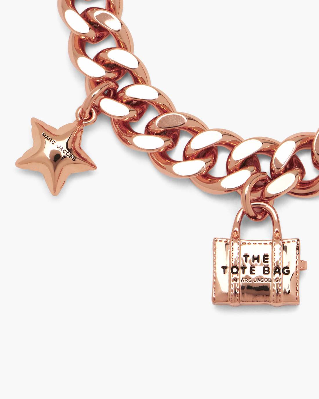 The Mini Icon Charm Bracelet Antique Rose Gold - Marc Jacobs