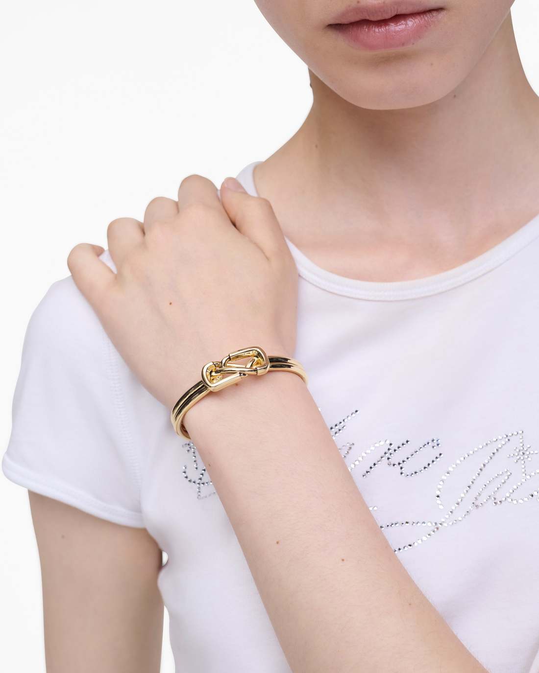 The Dual Cuff Bracelet Gold - Marc Jacobs