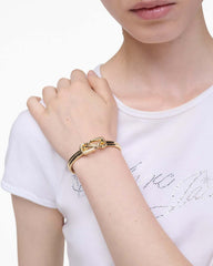 The Dual Cuff Bracelet Gold - Marc Jacobs