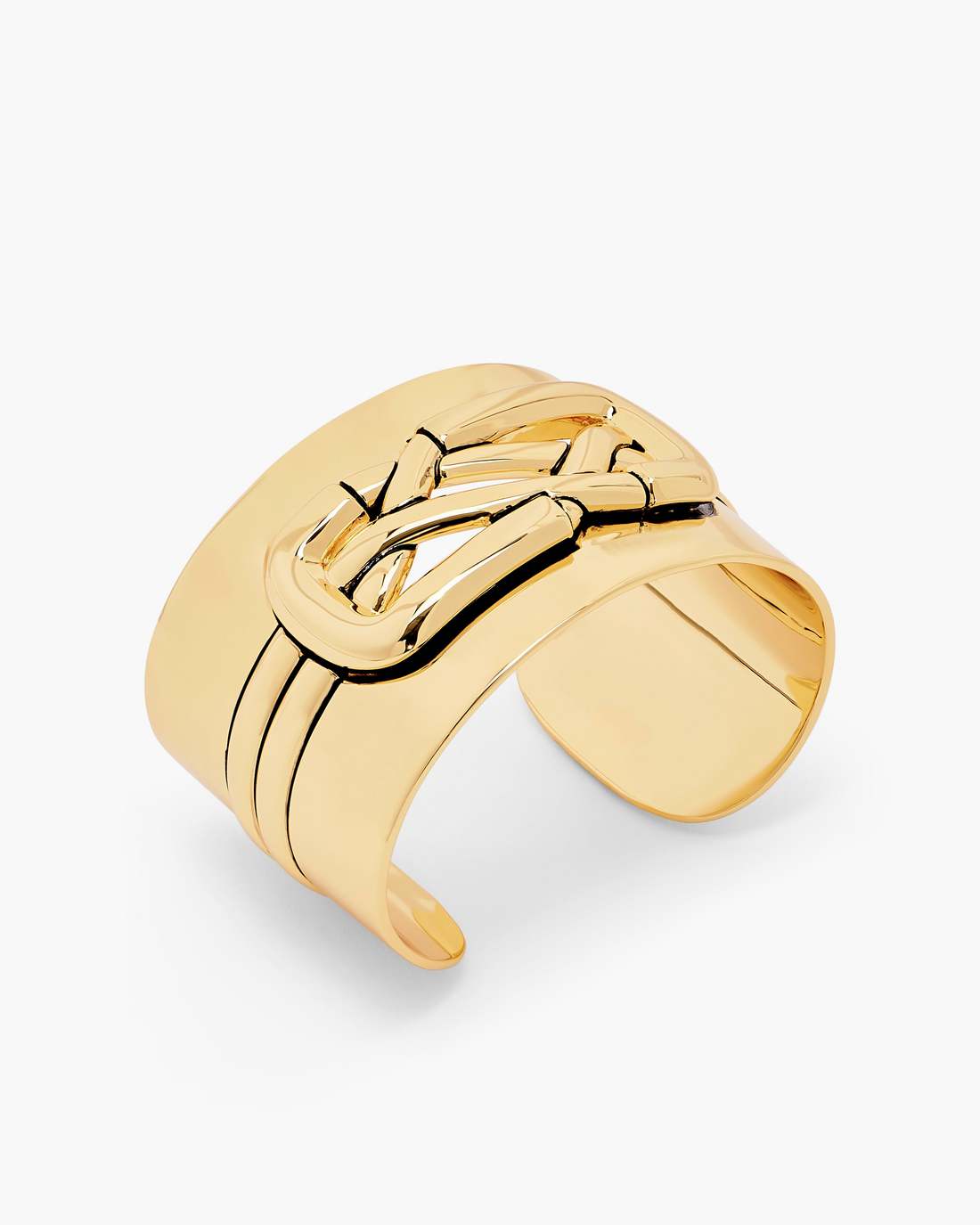The Dual Statement Cuff Bracelet Gold - Marc Jacobs