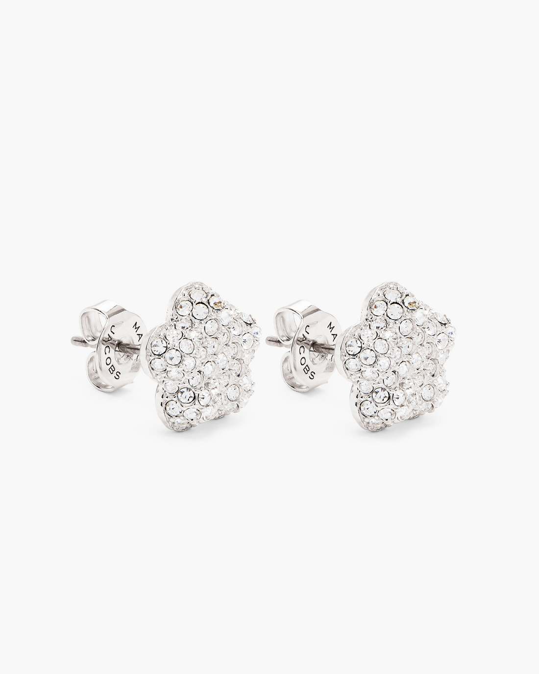 The Daisy Pave Stud Earrings Silver/Crystal - Marc Jacobs