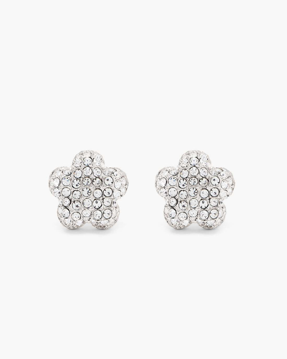 The Daisy Pave Stud Earrings Silver/Crystal - Marc Jacobs