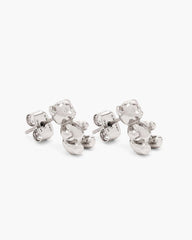 The Teddy Bear Stud Earrings Light Antique Silver - Marc Jacobs