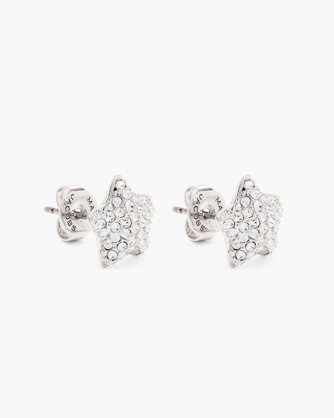 The Star Pave Stud Earrings Silver/Crystal - Marc Jacobs
