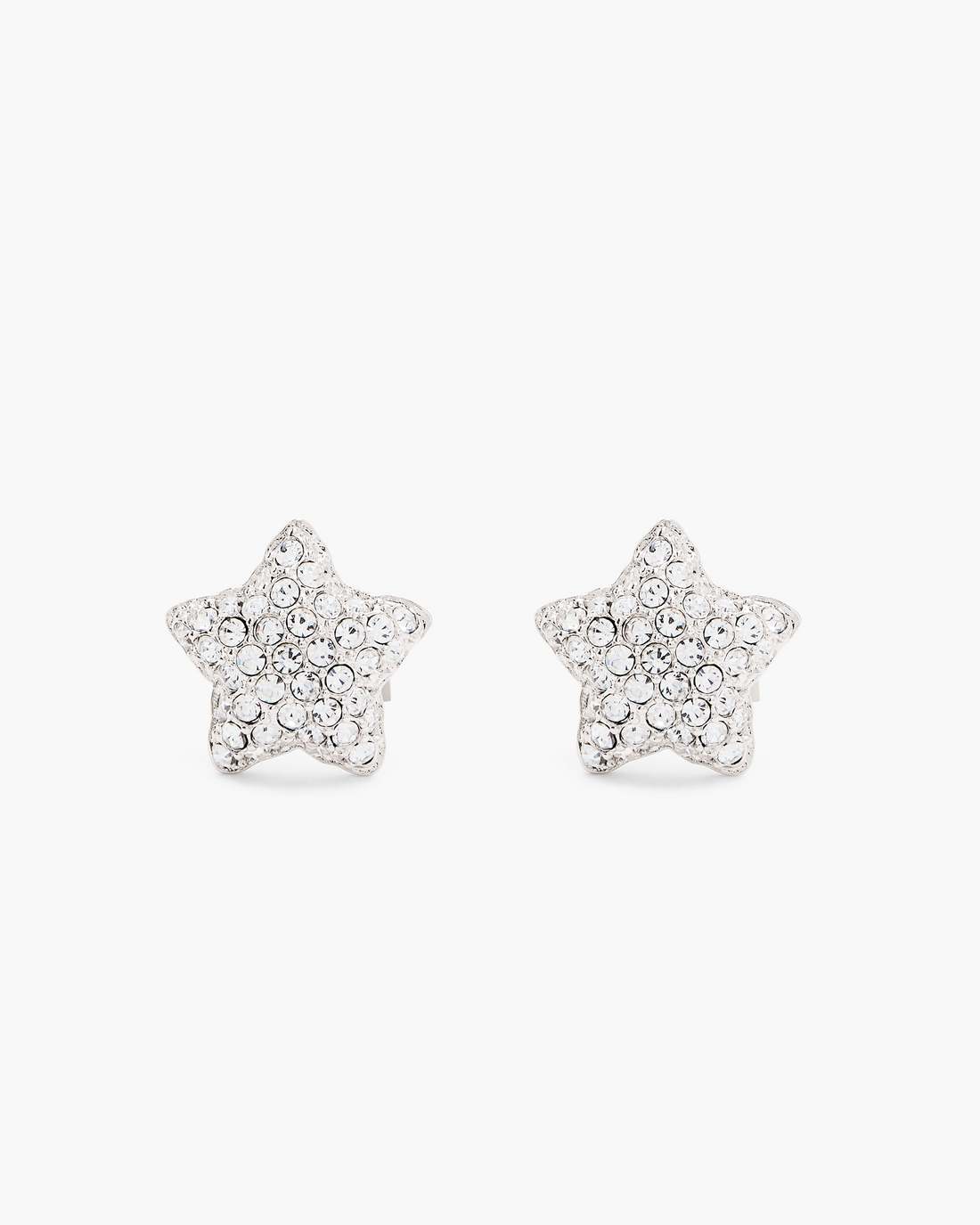 The Star Pave Stud Earrings Silver/Crystal - Marc Jacobs