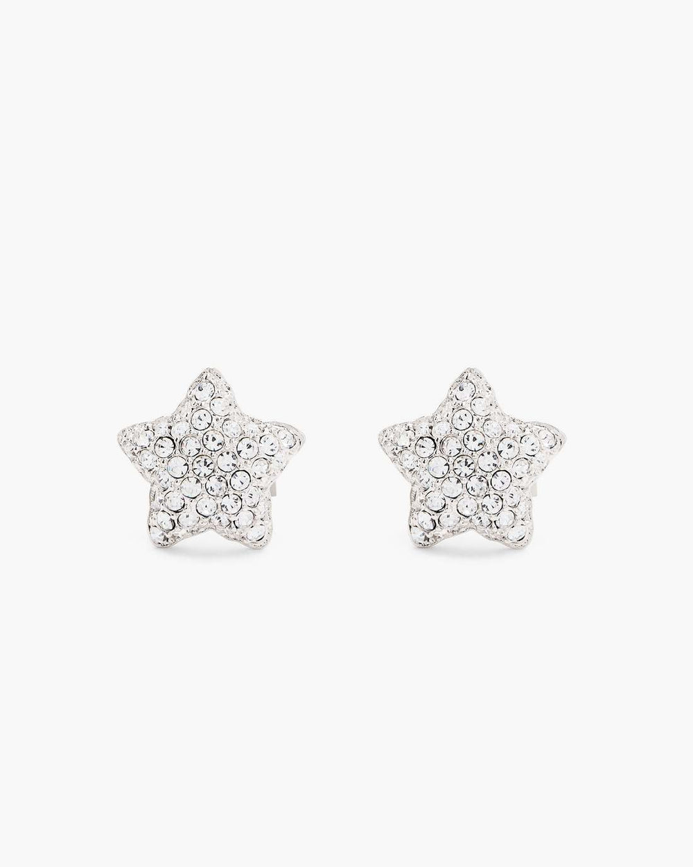 The Star Pave Stud Earrings Silver/Crystal - Marc Jacobs