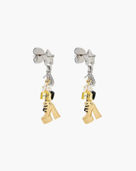 The Mini Icon Charm Earrings Gold/Silver - Marc Jacobs