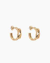 The Dual Hoop Earrings Gold - Marc Jacobs