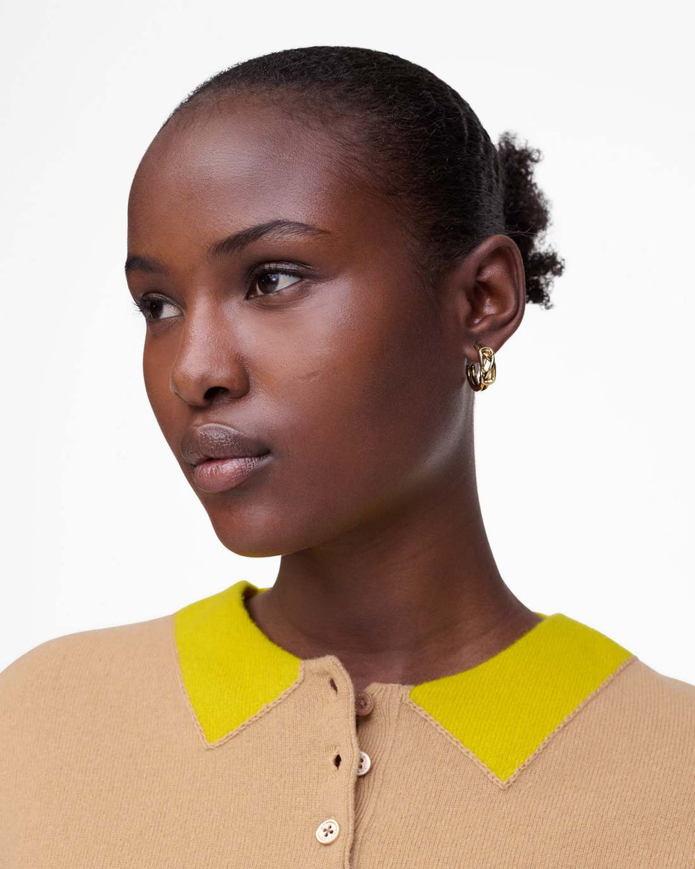 The Dual Hoop Earrings Gold - Marc Jacobs