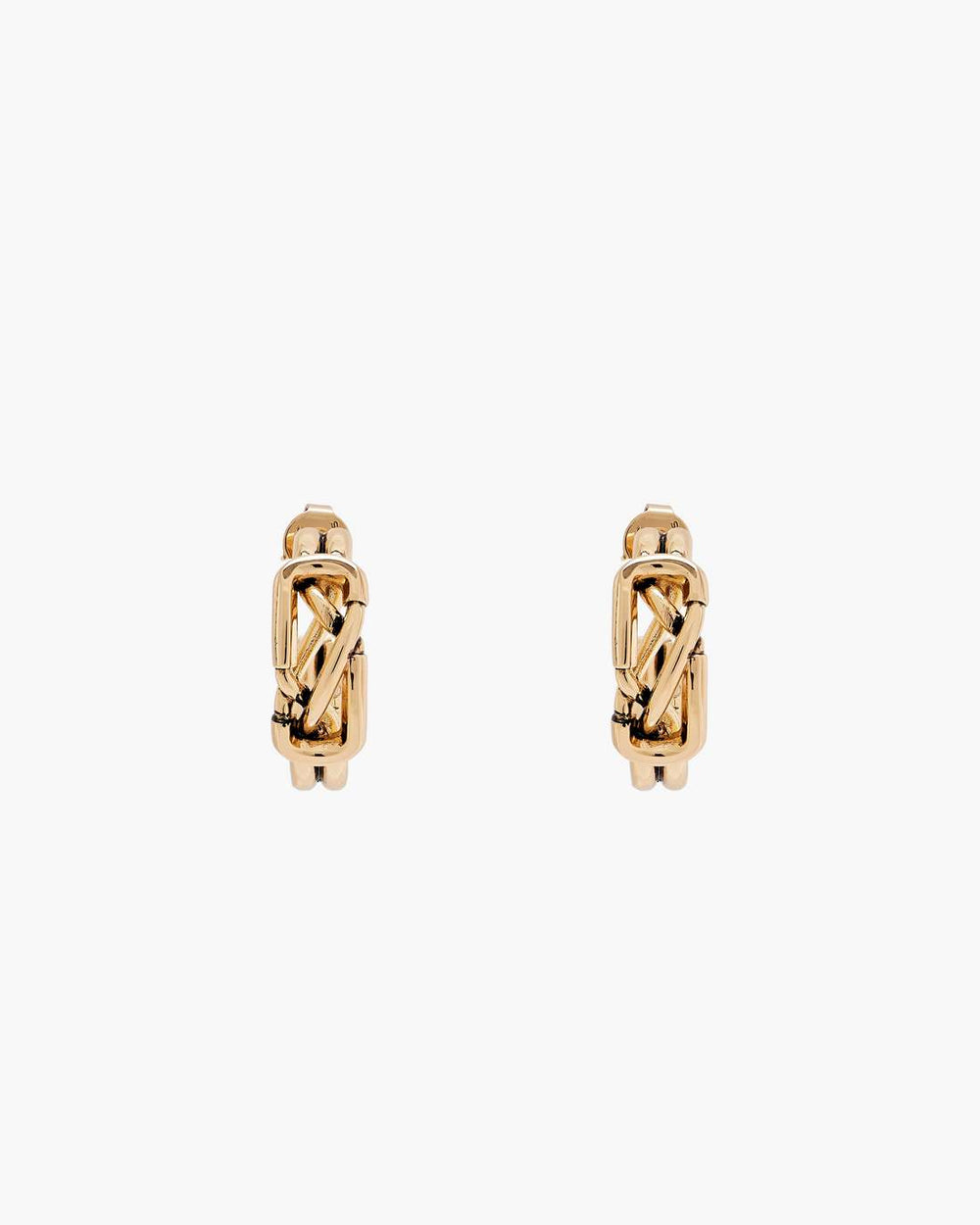 The Dual Hoop Earrings Gold - Marc Jacobs