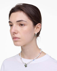 Hattie Stewart X Marc Jacobs Butterfly Pearl Earrings Silver/Multi - Marc Jacobs