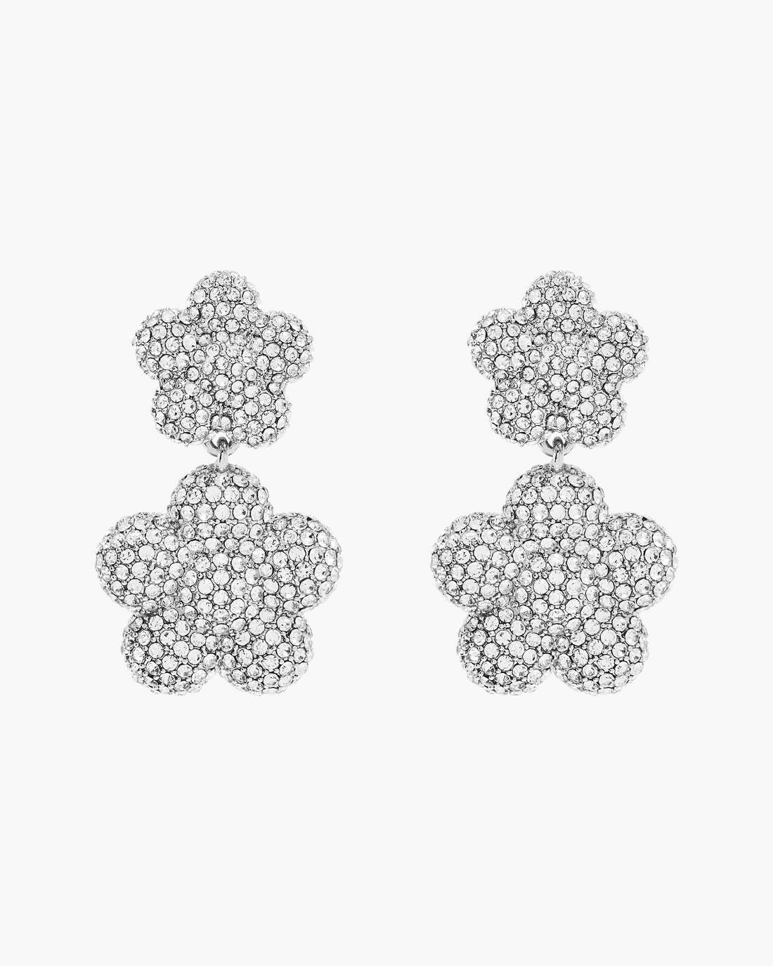 The Daisy Balloon Drop Earrings Silver/Crystal - Marc Jacobs