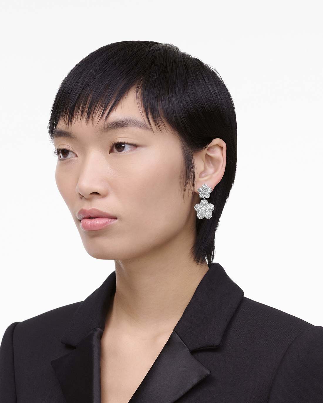The Daisy Balloon Drop Earrings Silver/Crystal - Marc Jacobs